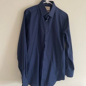 Hawes & Curtis Stretch Extra Slim Fit Shirt in Navy
